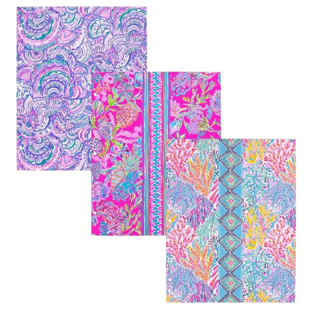 Lilly Pulitzer (Set of 3) Printed Folders!